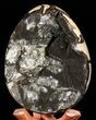 Septarian Dragon Egg Geode - Crystal Filled #50828-1